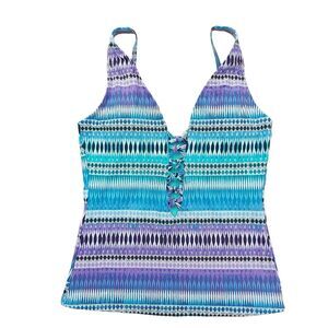Into the Bleu Swimming Top Women's 6 Blue Beach Pool Summer